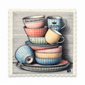 Emily's Putztuch – Chuchichäschtli Queen – Tableware
