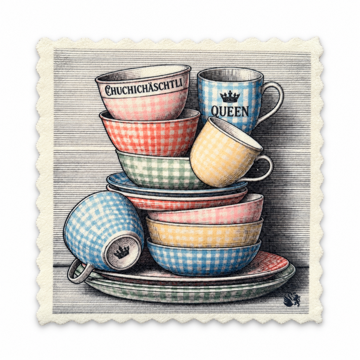 Emily's Putztuch – Chuchichäschtli Queen – Tableware