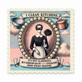 Emily's Putztuch Clean Kitchens auf weissem Hintergrund
