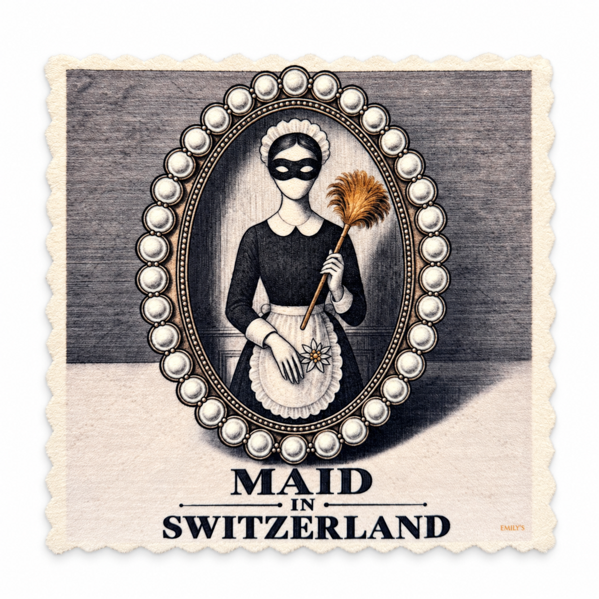 Emily's Putztuch Maid in Switzerland auf weissem Hintergrund